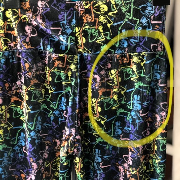 Grateful Dead Velvet Bell Bottoms - Skeleton - Picture 10 of 11